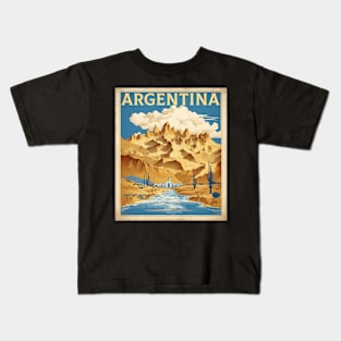 Argentina Vintage Tourism Poster Kids T-Shirt